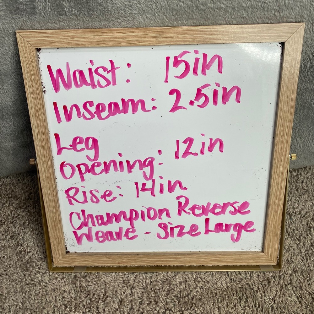 Champion‎ Reverse Weave Sweat Shorts Womens Large High Rise Dolphin Hem Retro - Picture 6 of 6